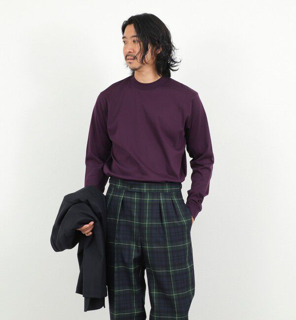NOLLEY'S goodman「《ビジカジ対応》シルケットスムース クルーネック ドレスロンT 26AW」|Tシャツ・カットソー|