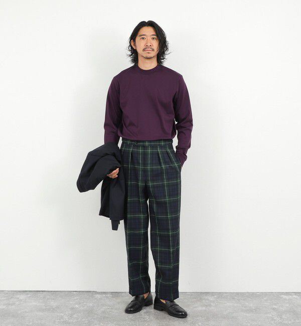 NOLLEY'S goodman「《ビジカジ対応》シルケットスムース クルーネック ドレスロンT 26AW」|Tシャツ・カットソー|