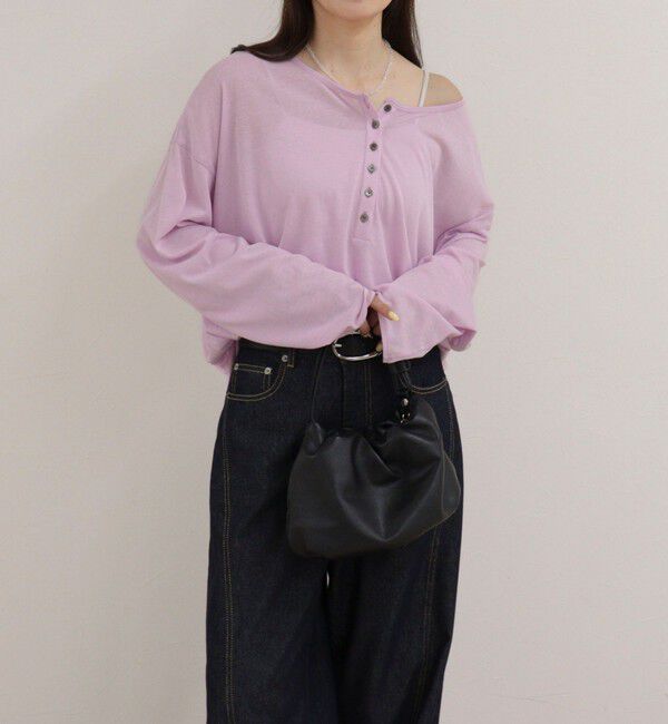 fredy emue「ヘンリー2WAYルーズロンTシャツ」|Tシャツ・カットソー|
