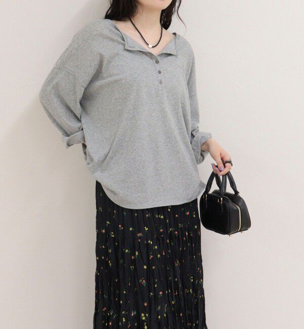 fredy emue「ヘンリー2WAYルーズロンTシャツ」|Tシャツ・カットソー|