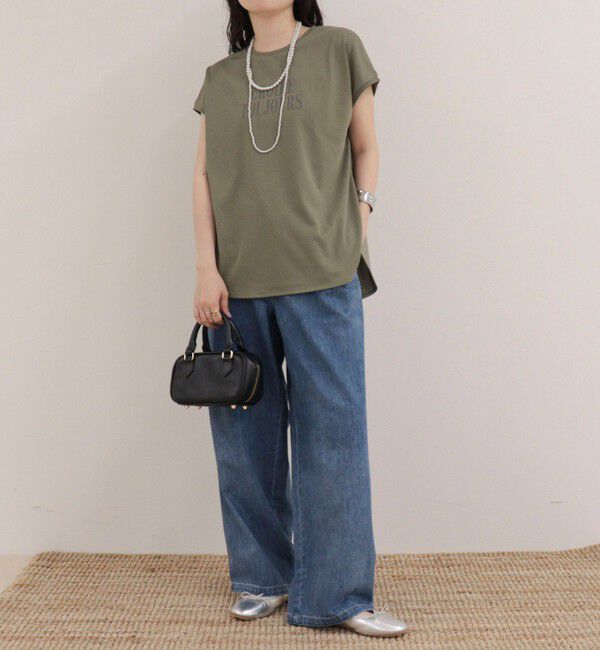 fredy emue「【UVカット/接触冷感】フレンチロゴＴシャツ」|Tシャツ・カットソー|