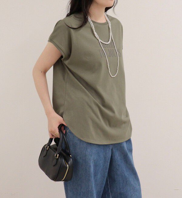 fredy emue「【UVカット/接触冷感】フレンチロゴＴシャツ」|Tシャツ・カットソー|