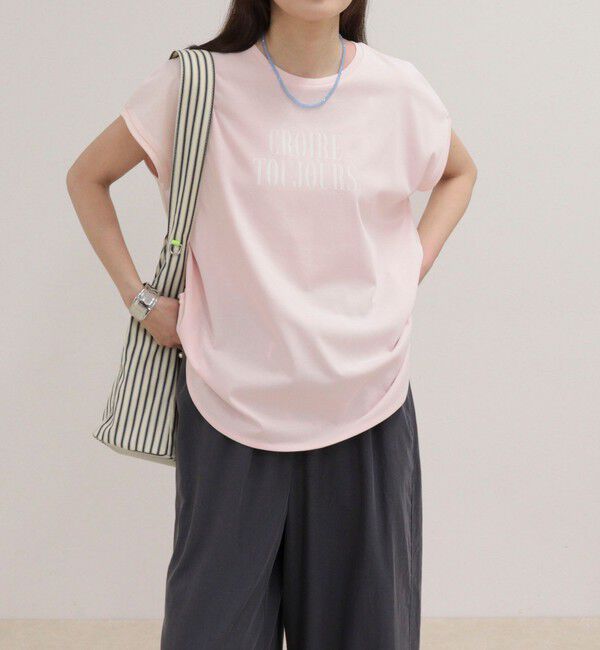 fredy emue「【UVカット/接触冷感】フレンチロゴＴシャツ」|Tシャツ・カットソー|