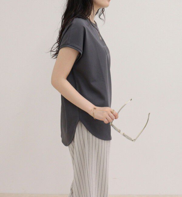 fredy emue「【UVカット/接触冷感】フレンチロゴＴシャツ」|Tシャツ・カットソー|