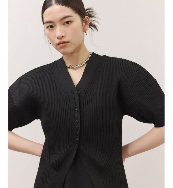 ADAM ET ROPE'「【サステナブル】フォルムニットカーディガン」|カーディガン|