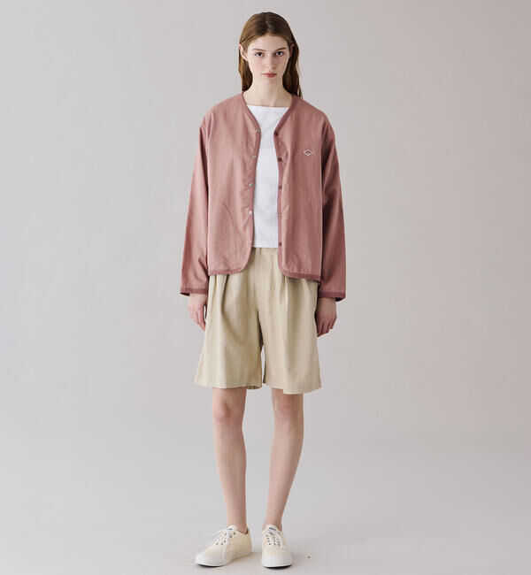 DANTON「DANTON | リネンポリエステル シャツカーディガン WOMEN」|シャツ・ブラウス|