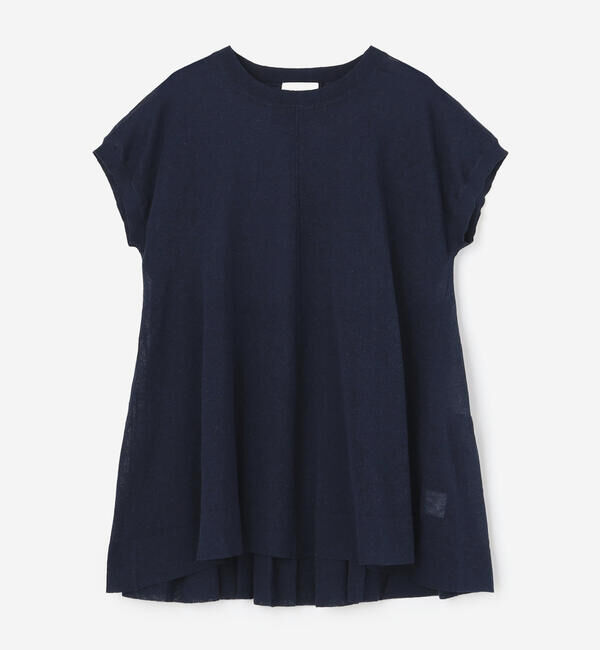 「ADAWAS |〈別注〉セミシアー ティアードトップス WOMEN」|ニット・セーター|NAVY
