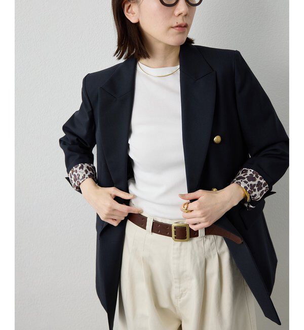  「《5色展開/手洗い可能》半袖クルーネックテレコカットソー」|Tシャツ・カットソー|