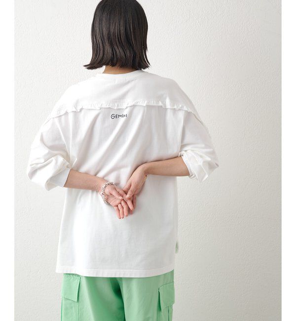 GEMINI「【GEMINI】 バックフリルカットソー」|Tシャツ・カットソー|
