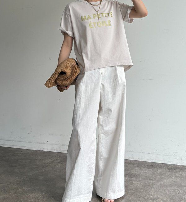 「グリッターラメロゴTEE」|Tシャツ・カットソー|