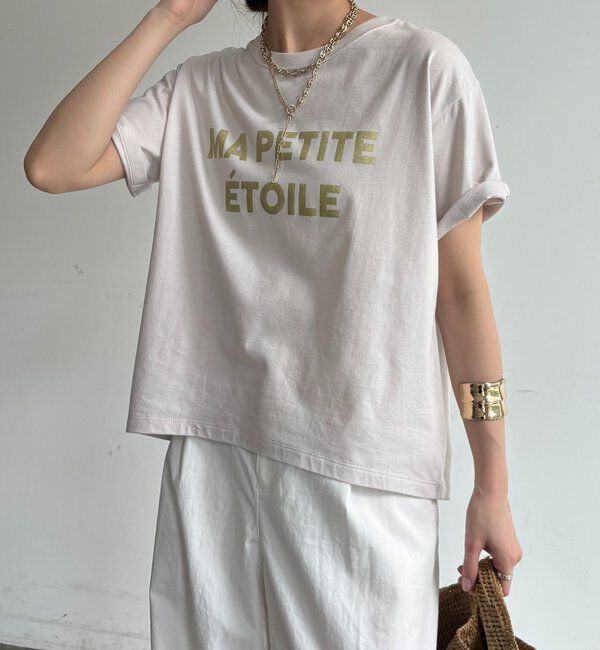  「グリッターラメロゴTEE」|Tシャツ・カットソー|