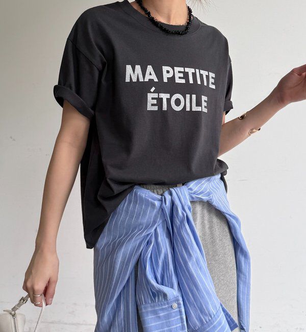  「グリッターラメロゴTEE」|Tシャツ・カットソー|