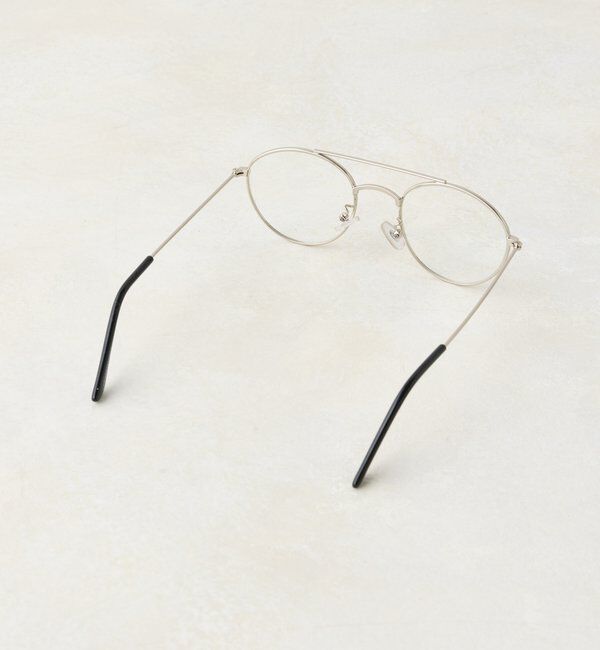  「【WHIMSIC/面長/逆三角形】ツーブリッジサングラス」|ピアス|