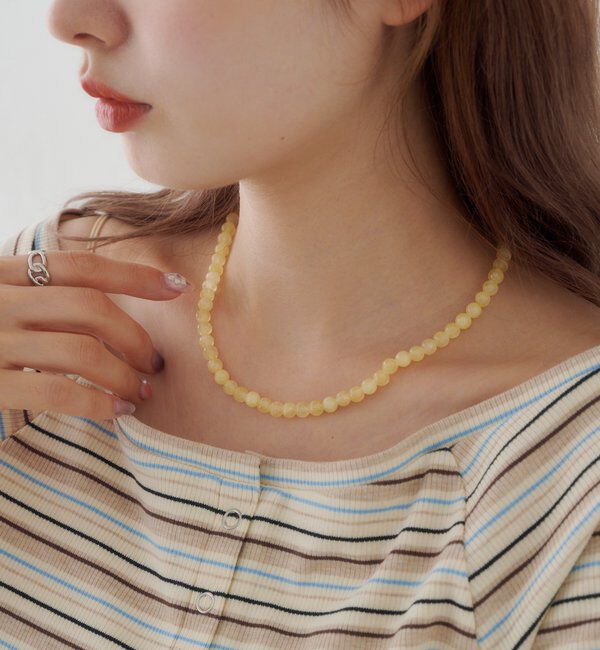  「【fiw.】ミルキードロップネックレス」|ネックレス|
