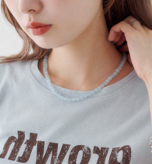  「【fiw.】ミルキードロップネックレス」|ネックレス|
