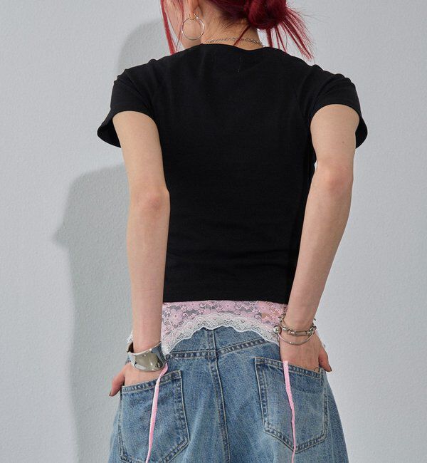  「【WEB限定カラーあり】デフォルメレースロゴチビT」|Tシャツ・カットソー|