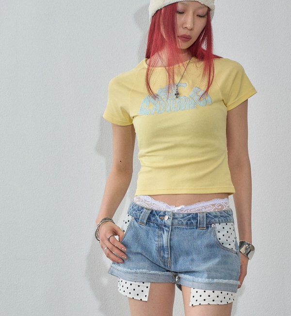  「【WEB限定カラーあり】デフォルメレースロゴチビT」|Tシャツ・カットソー|