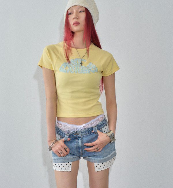  「【WEB限定カラーあり】デフォルメレースロゴチビT」|Tシャツ・カットソー|