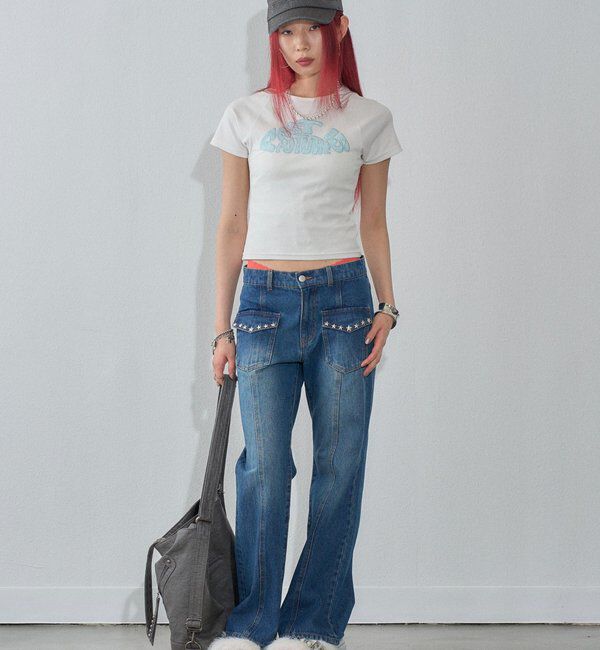  「【WEB限定カラーあり】デフォルメレースロゴチビT」|Tシャツ・カットソー|