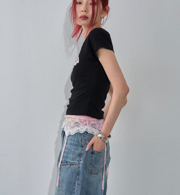  「【WEB限定カラーあり】デフォルメレースロゴチビT」|Tシャツ・カットソー|