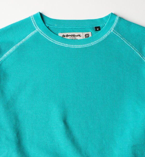  「【Sourcream】ワッフルラグラン配色ステッチL/STEE」|Tシャツ・カットソー|