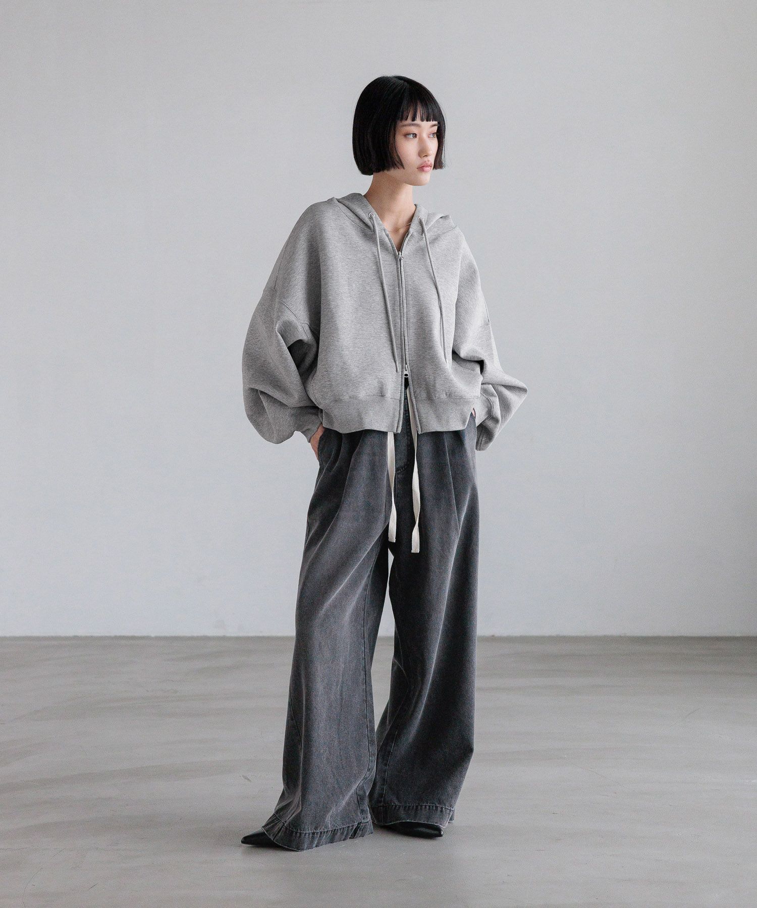LOWRYS FARM「ZIPショートフーディー」|Tシャツ・カットソー|