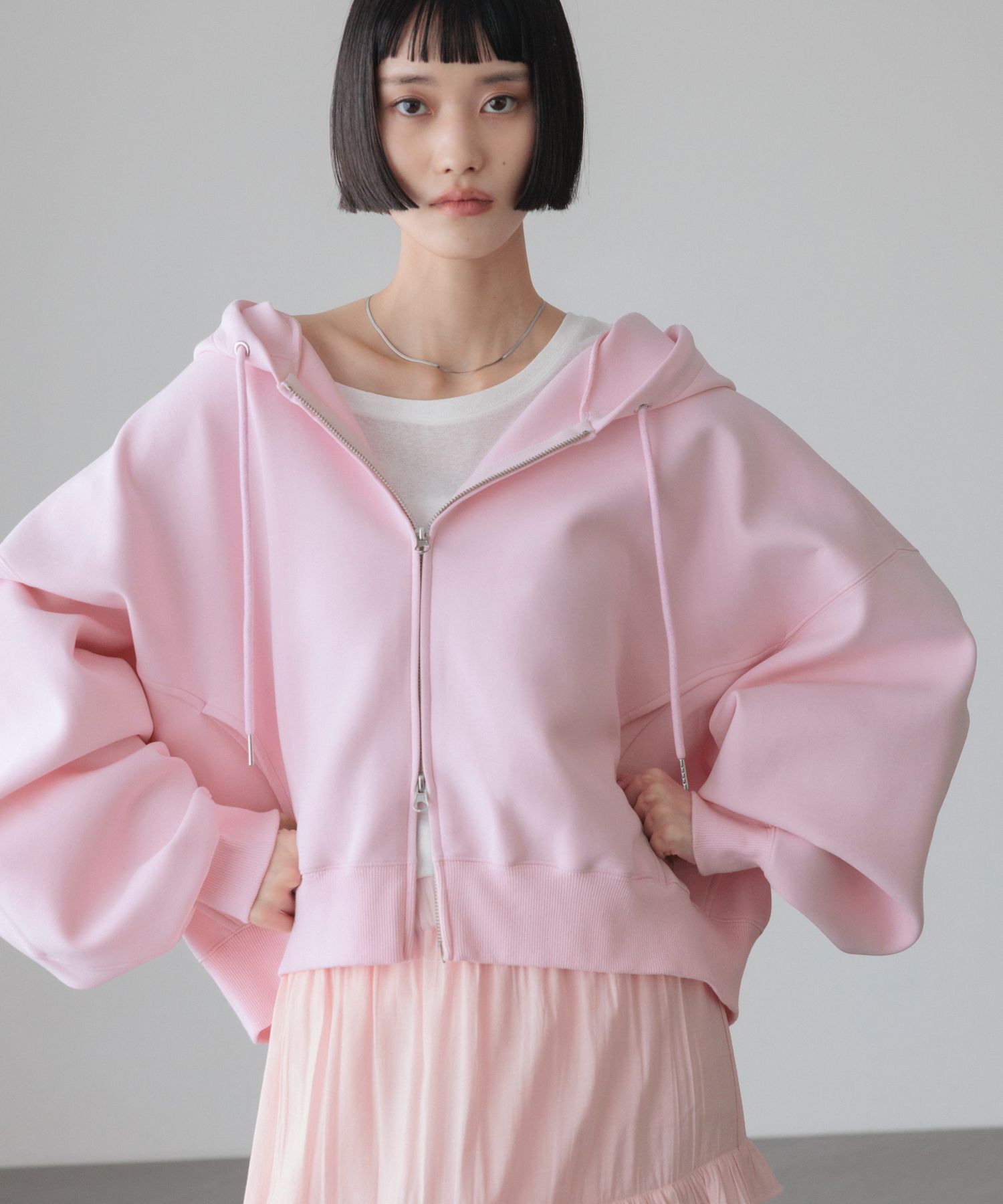 LOWRYS FARM「ZIPショートフーディー」|Tシャツ・カットソー|PNK2