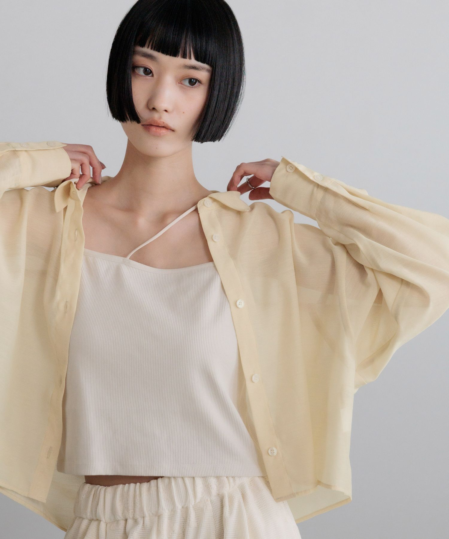 LOWRYS FARM「スタイルＵＰアシメキャミ」|Tシャツ・カットソー|