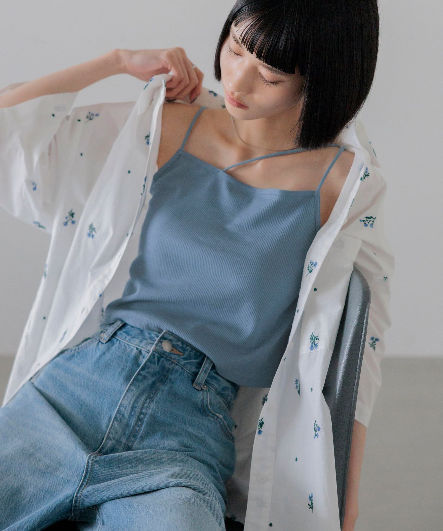 LOWRYS FARM「スタイルＵＰアシメキャミ」|Tシャツ・カットソー|
