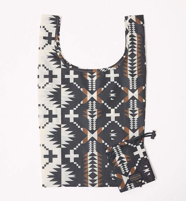 ABAHOUSE「【PENDLETON / ペンドルトン】SHOPPER With POUCH/シ」|エコバッグ|ブラック