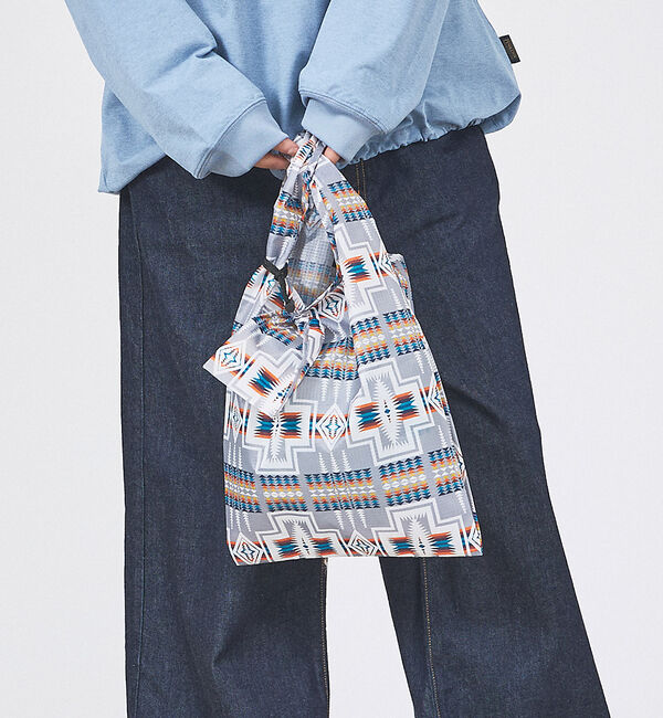 ABAHOUSE「【PENDLETON / ペンドルトン】SHOPPER With POUCH/シ」|エコバッグ|グレー