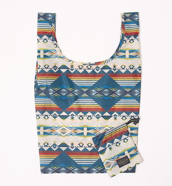 ABAHOUSE「【PENDLETON / ペンドルトン】SHOPPER With POUCH/シ」|エコバッグ|ブルー