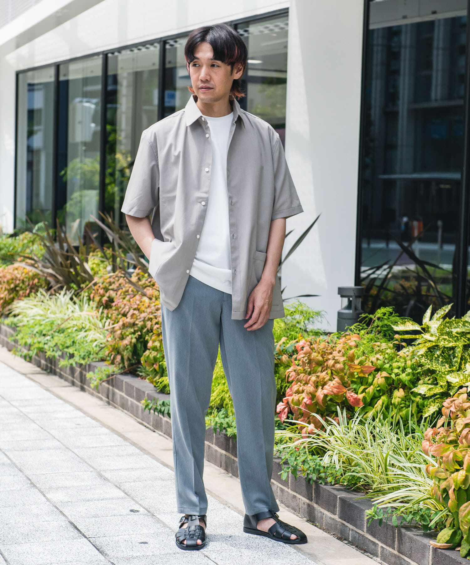 URBAN RESEARCH DOORS「TRツイルテーパードトラウザー」|その他|