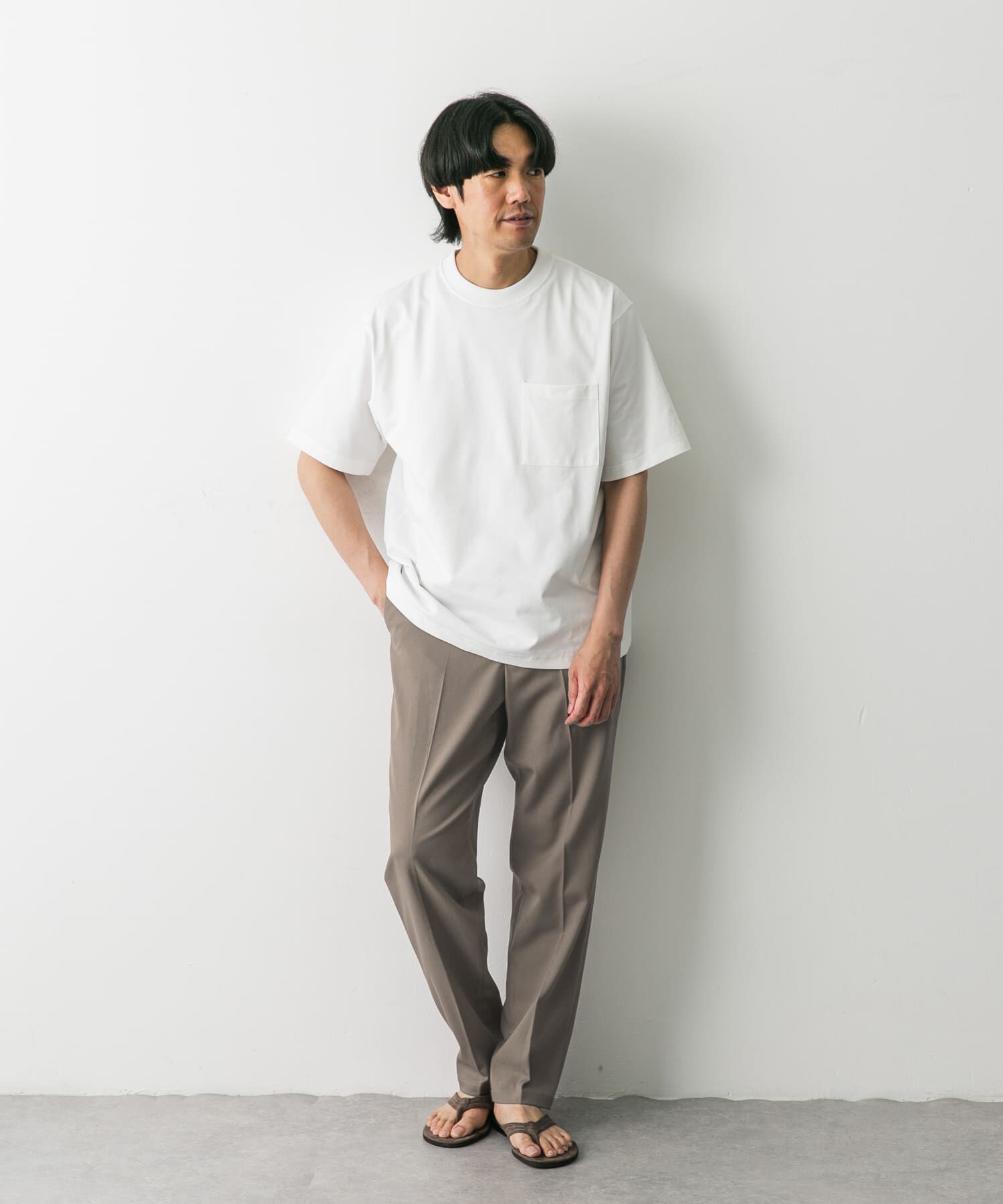 URBAN RESEARCH DOORS「TRツイルテーパードトラウザー」|その他|