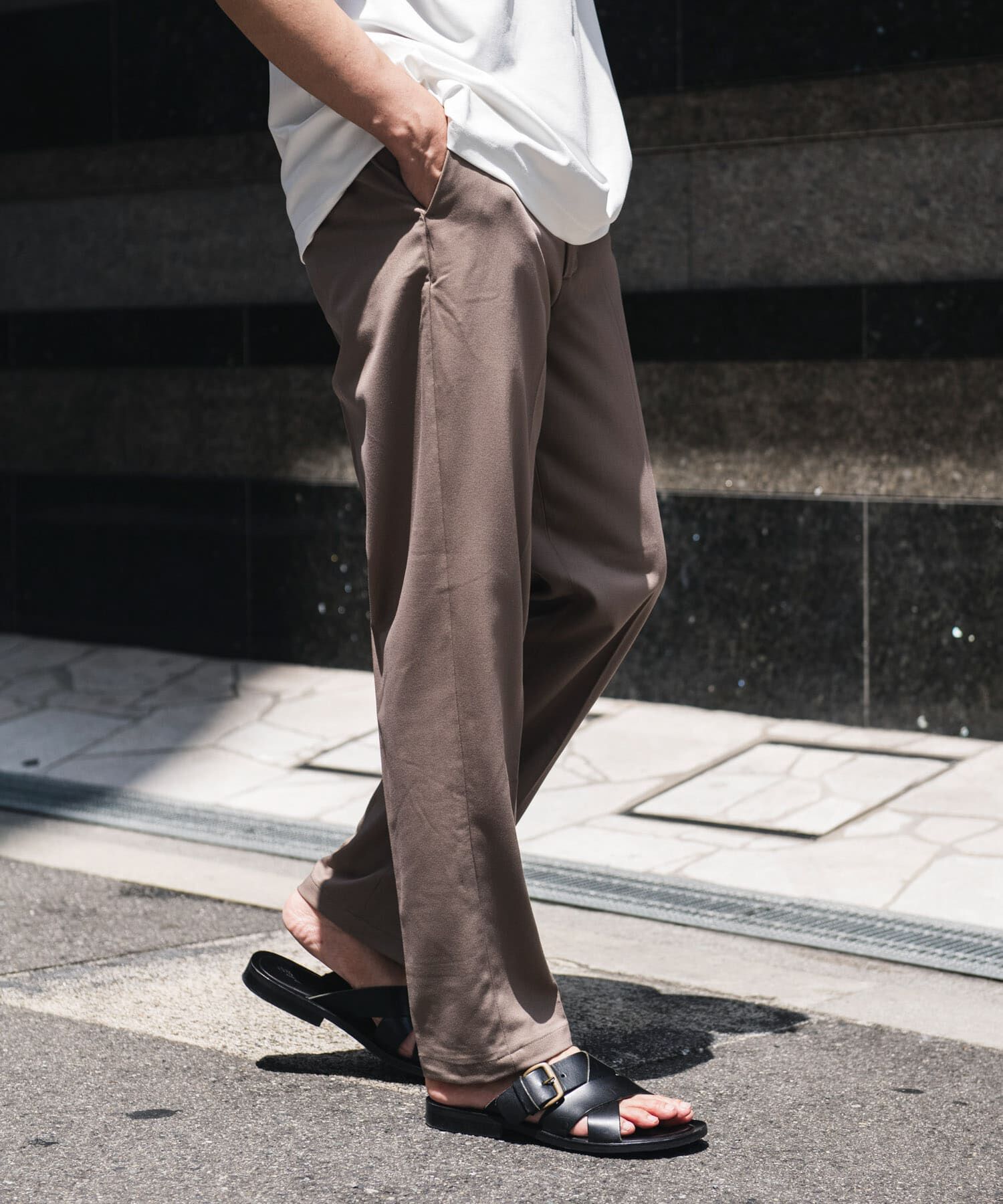 URBAN RESEARCH DOORS「TRツイルテーパードトラウザー」|その他|