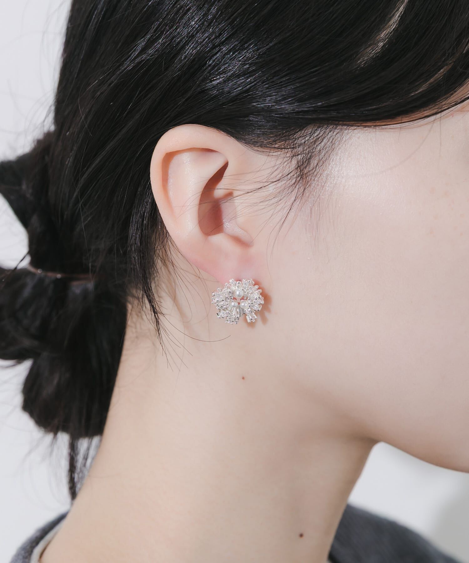 SMELLY「スパークルビジューパールピアス」|ピアス|