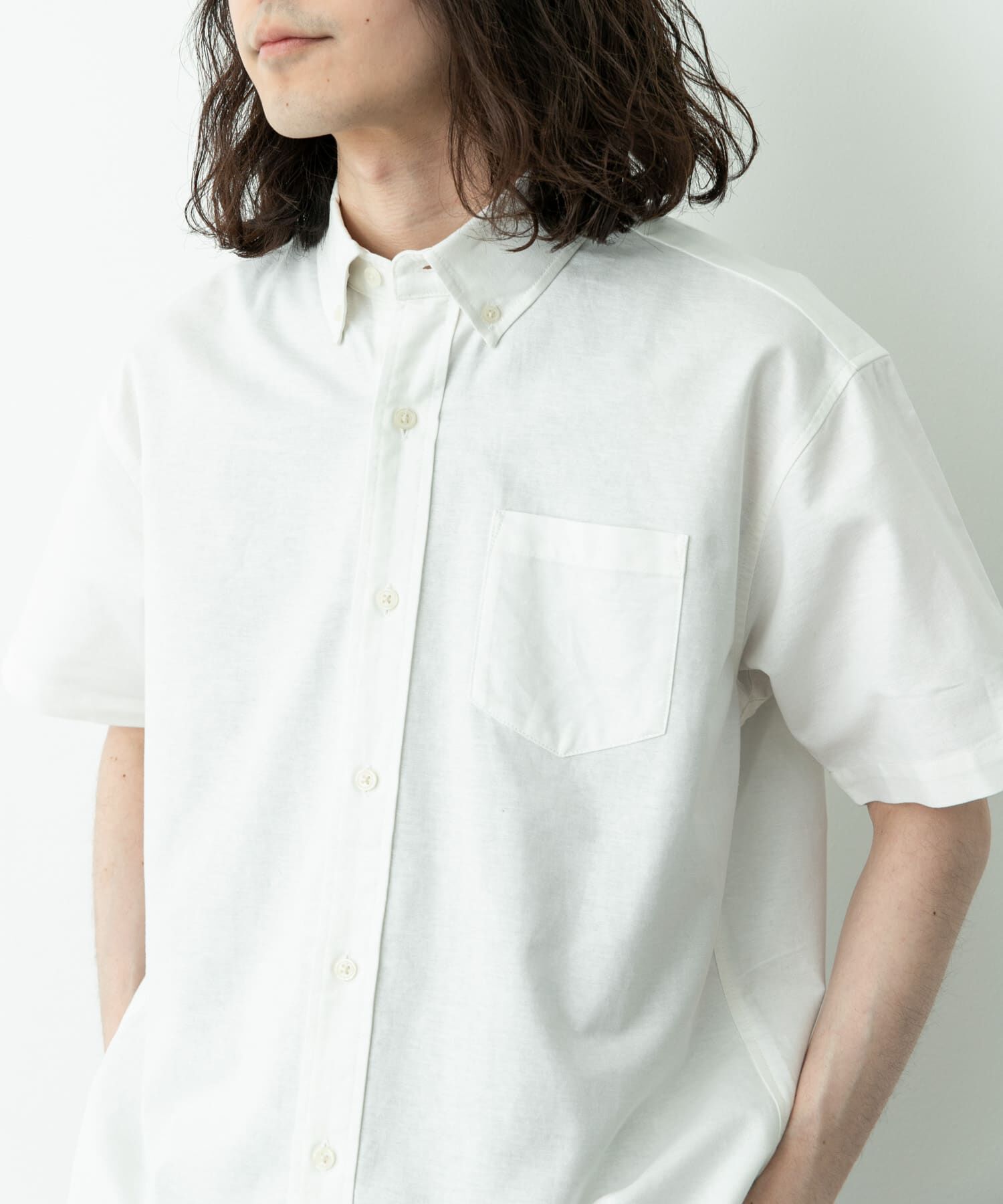 Sonny Label 「抗菌オックスボタンダウン半袖シャツ」|シャツ・ブラウス|