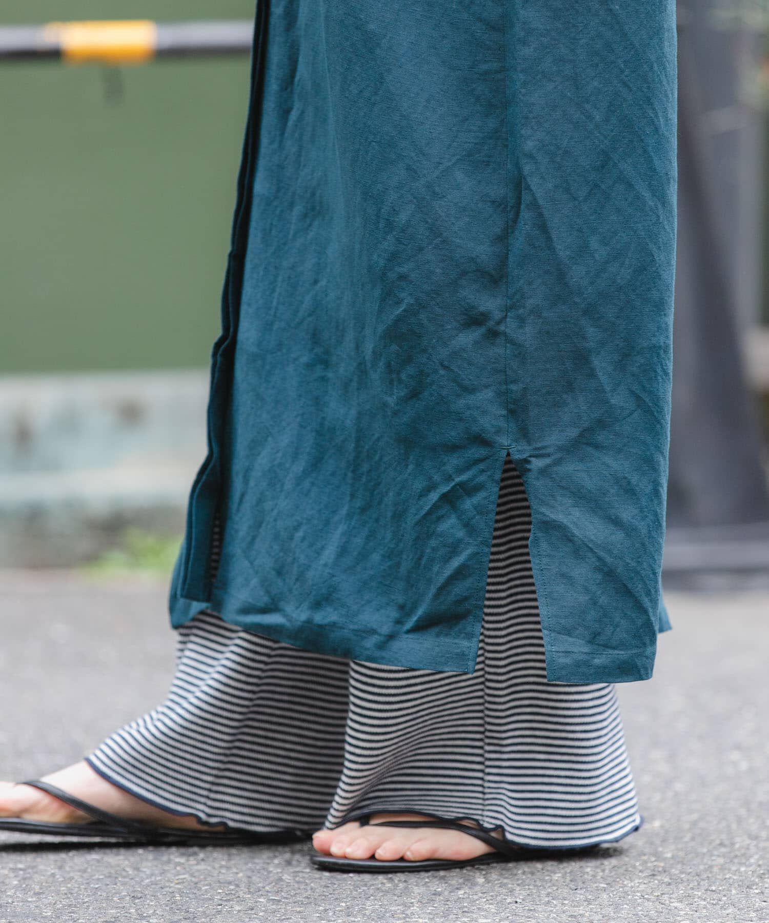 URBAN RESEARCH DOORS「FORK&SPOON　リネンレーヨンシャツワンピース」|ワンピース|