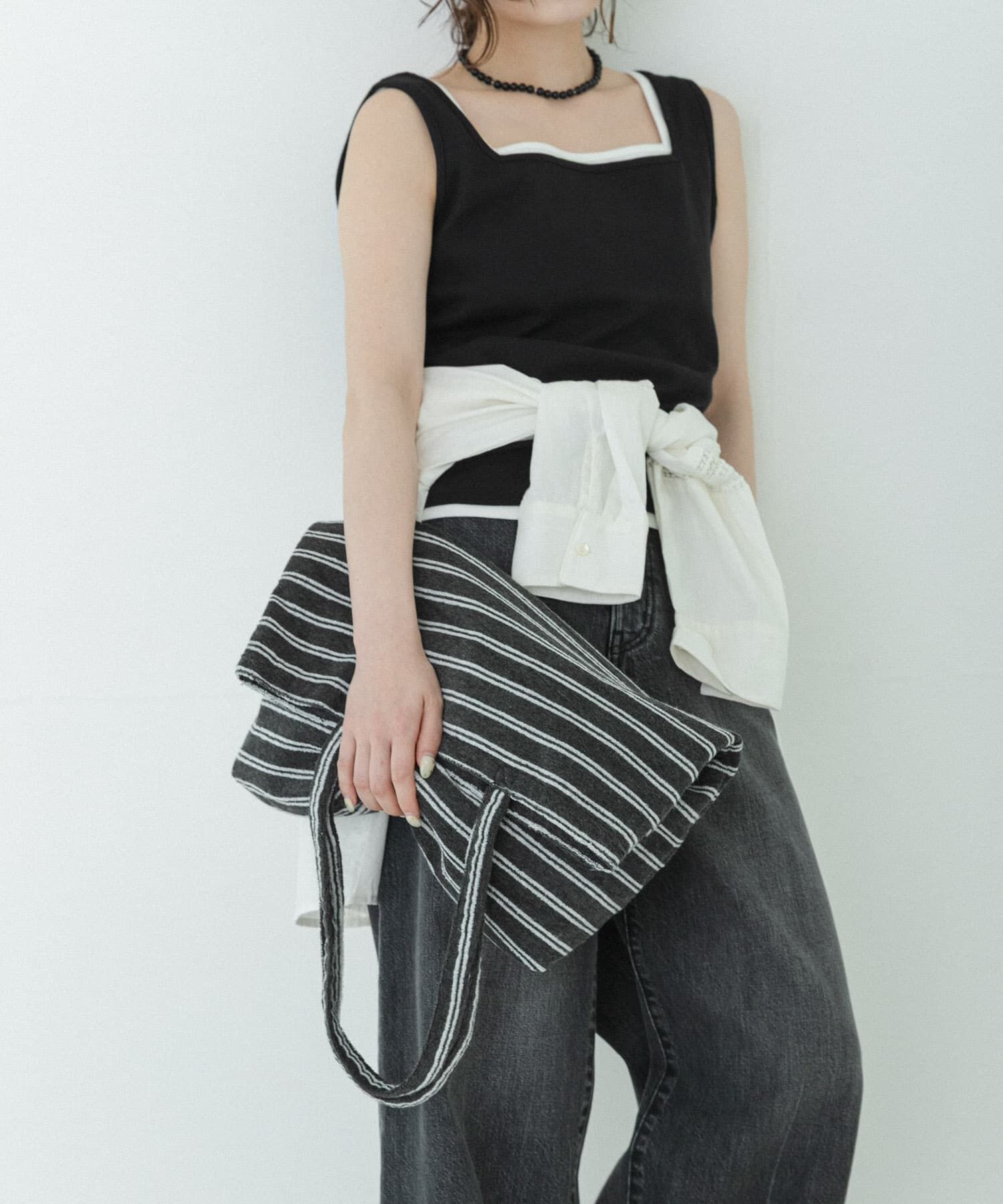 Sonny Label 「パイルボーダービッグトート」|トートバッグ|