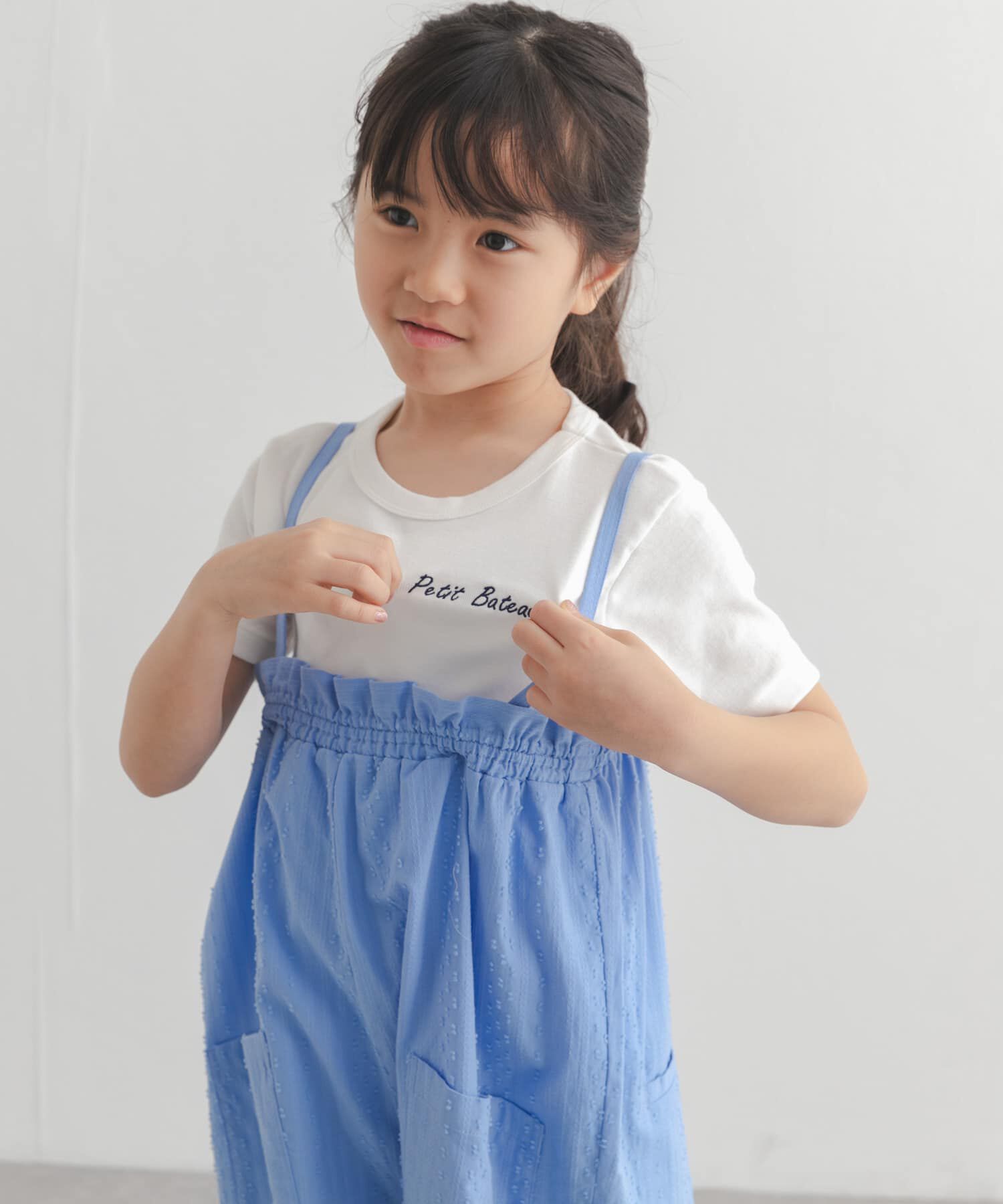 URBAN RESEARCH DOORS「『別注』PETIT BATEAU&times;DOORS　刺繍ロゴTシャツ(KIDS)」|Tシャツ・カットソー|