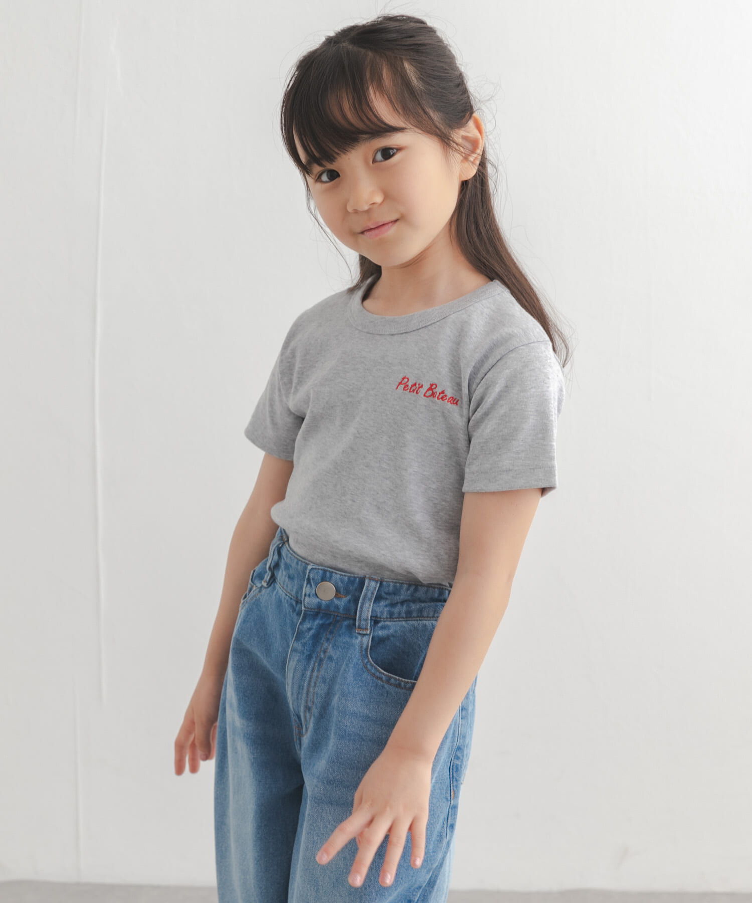 URBAN RESEARCH DOORS「『別注』PETIT BATEAU&times;DOORS　刺繍ロゴTシャツ(KIDS)」|Tシャツ・カットソー|