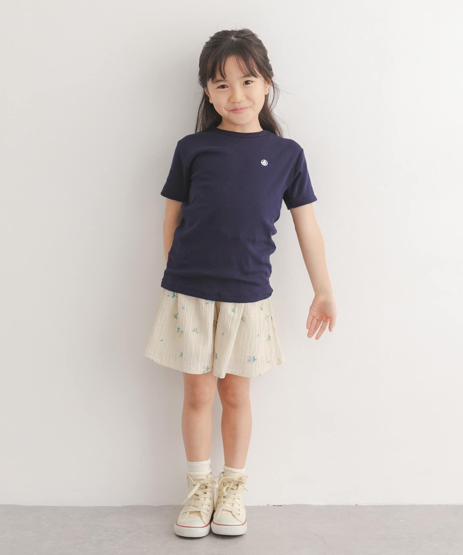 URBAN RESEARCH DOORS「『別注』PETIT BATEAU&times;DOORS　刺繍ロゴTシャツ(KIDS)」|Tシャツ・カットソー|