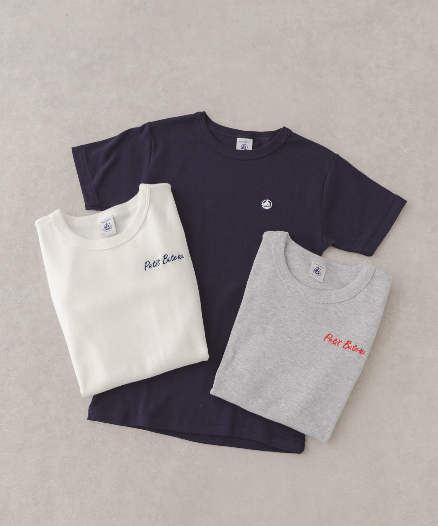 URBAN RESEARCH DOORS「『別注』PETIT BATEAU&times;DOORS　刺繍ロゴTシャツ(KIDS)」|Tシャツ・カットソー|