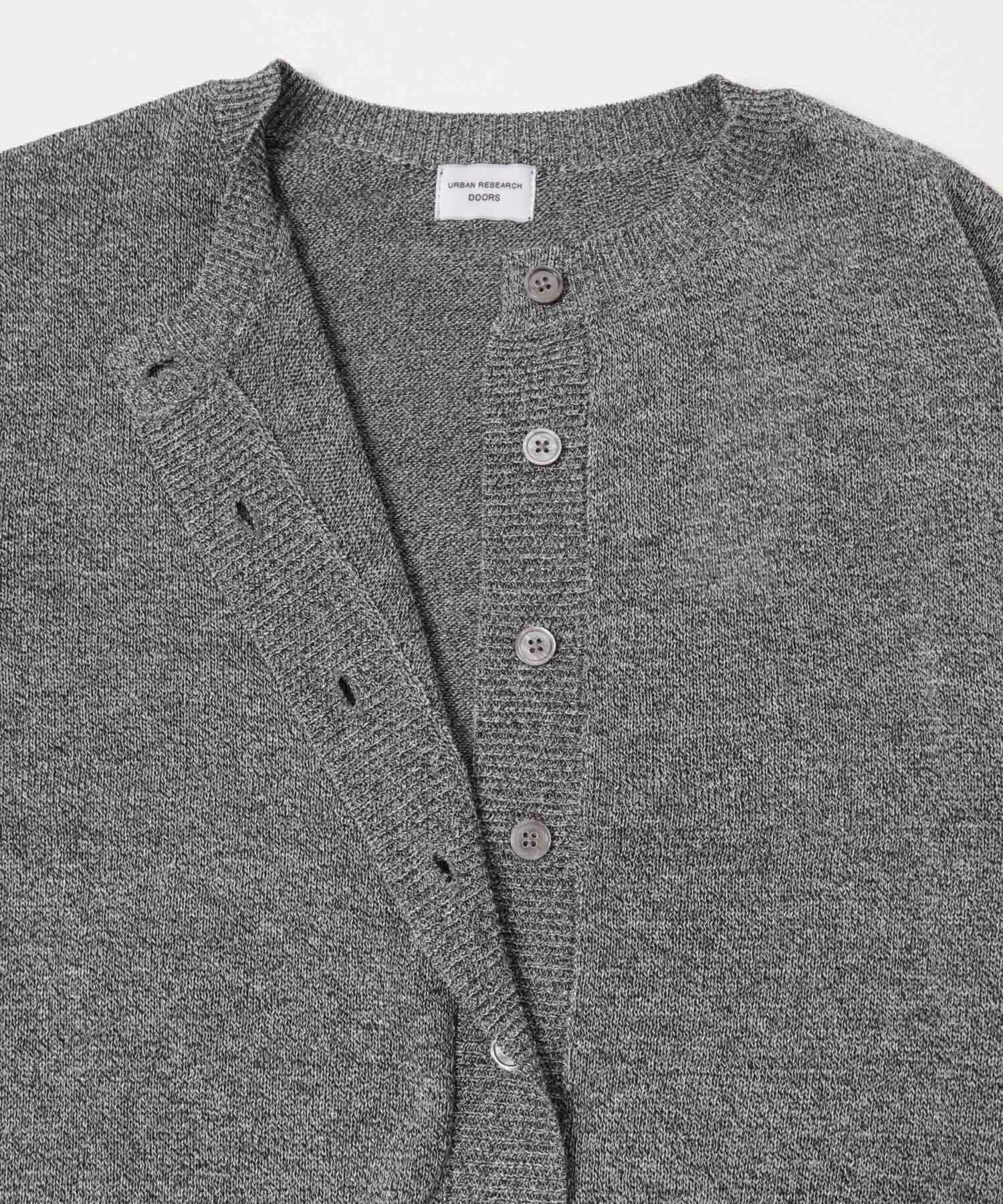 URBAN RESEARCH DOORS「『洗濯可/UVカット』『UR TECH』Aircareニットカーディガン」|カーディガン|