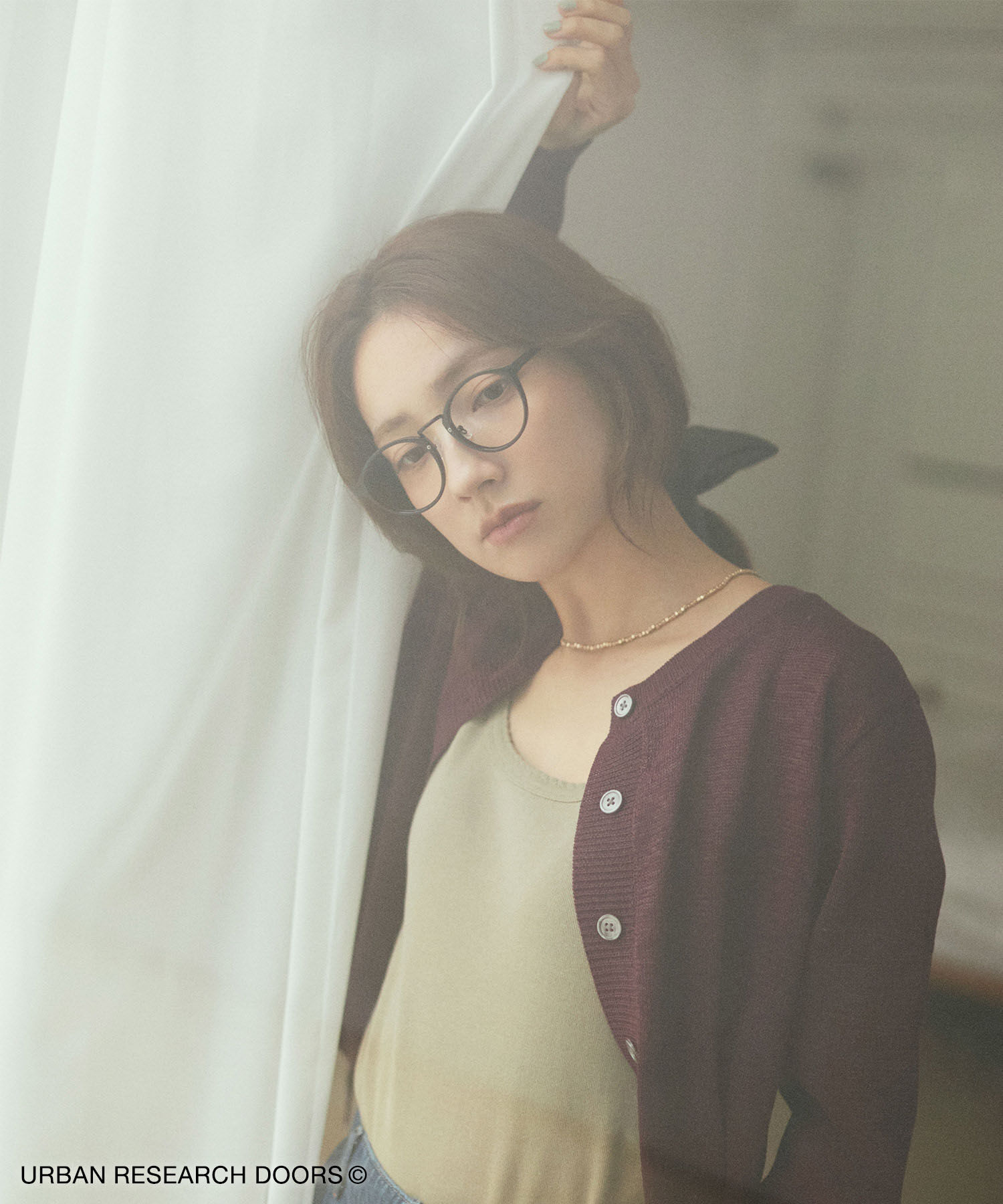 URBAN RESEARCH DOORS「『洗濯可/UVカット』『UR TECH』Aircareニットカーディガン」|カーディガン|