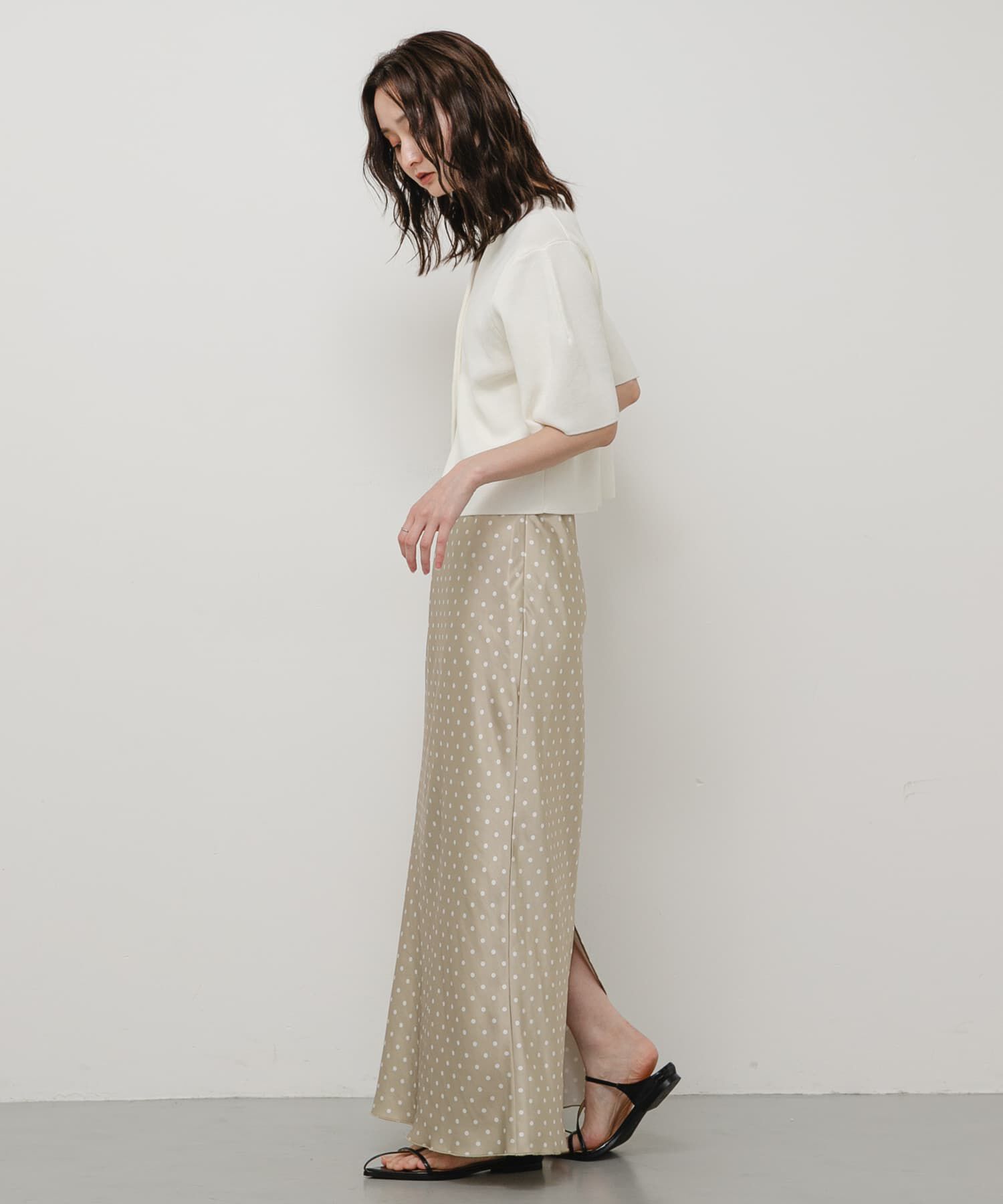 SENSE OF PLACE by URBAN RESEARCH「サテンアイラインスカート」|スカート|