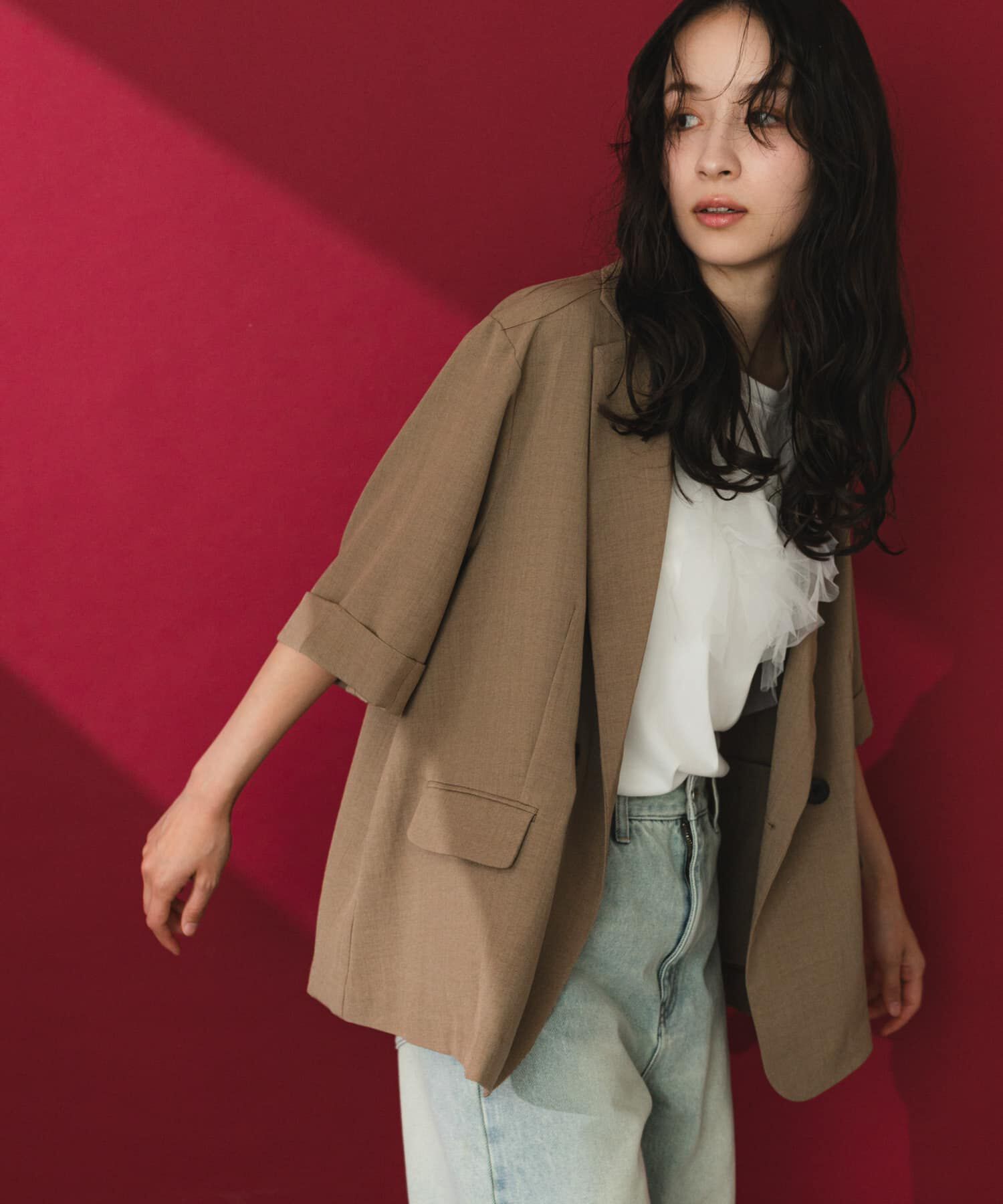 SENSE OF PLACE by URBAN RESEARCH「『一部WEB限定カラー』『UR TECH DRYLUXE』リネンライクジャケット」|その他|