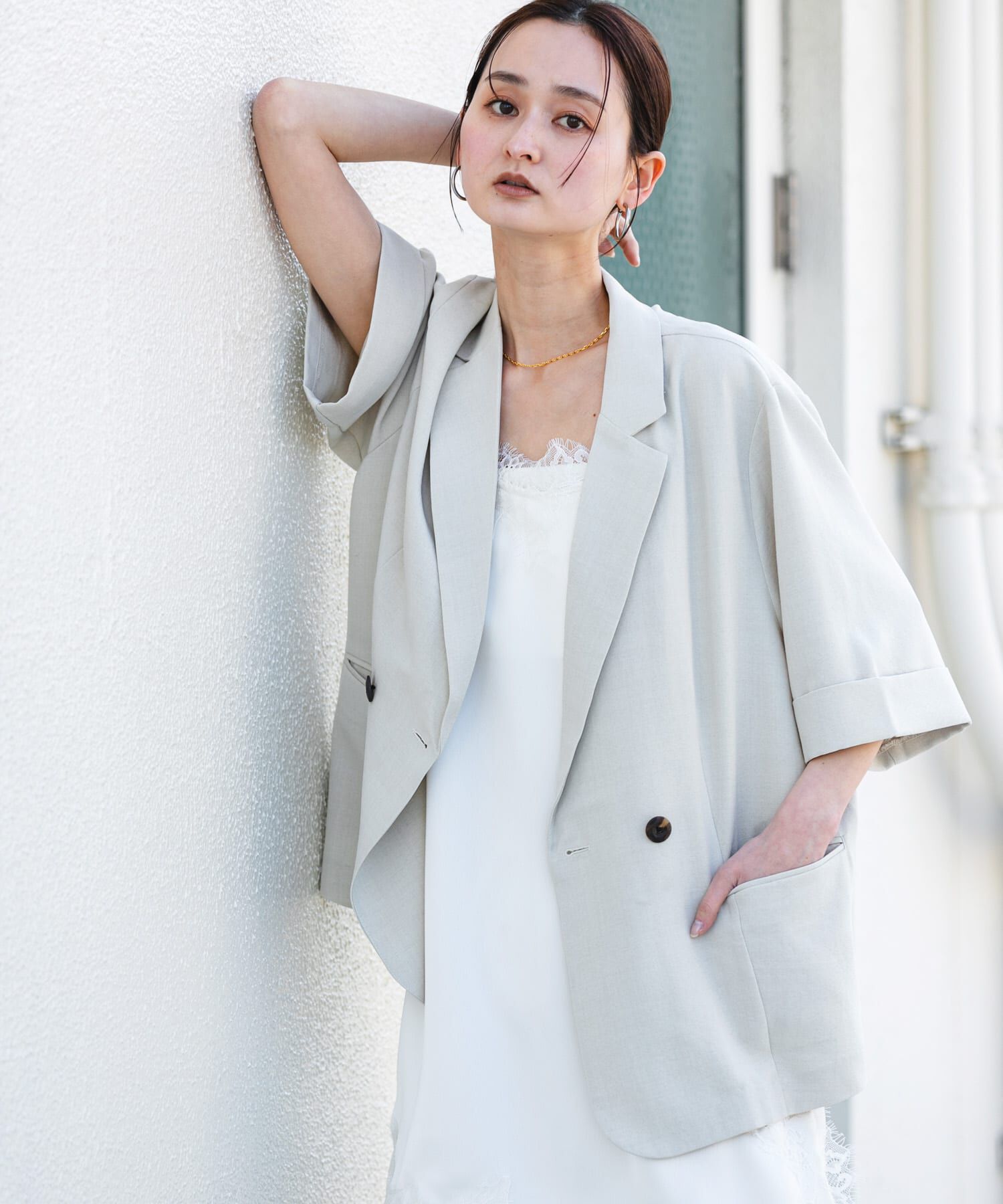 SENSE OF PLACE by URBAN RESEARCH「『一部WEB限定カラー』『UR TECH DRYLUXE』リネンライクジャケット」|その他|