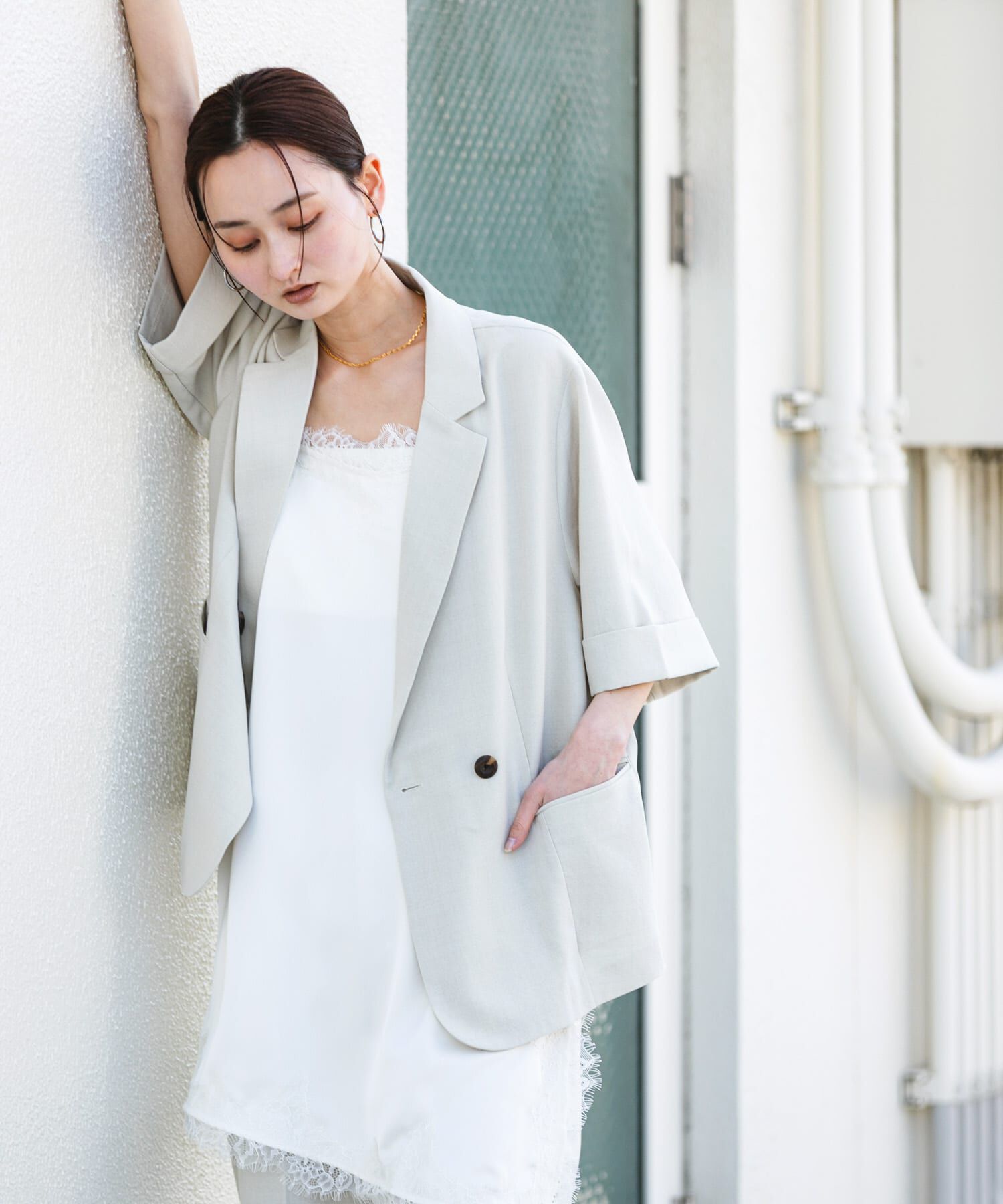 SENSE OF PLACE by URBAN RESEARCH「『一部WEB限定カラー』『UR TECH DRYLUXE』リネンライクジャケット」|その他|