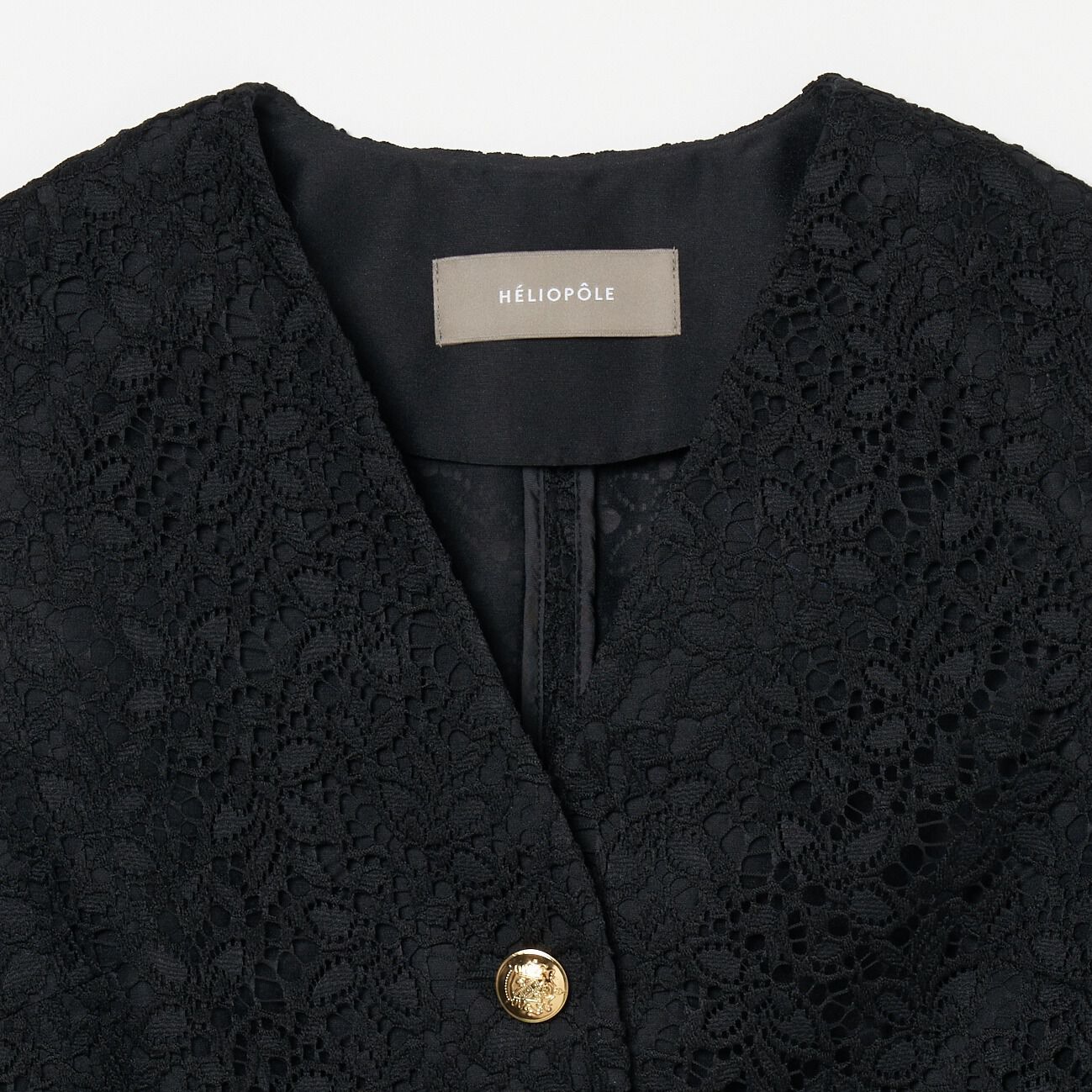 HELIOPOLE「HELIOPOLE EMBROIDERY LACE VEST」|ベスト・ジレ|